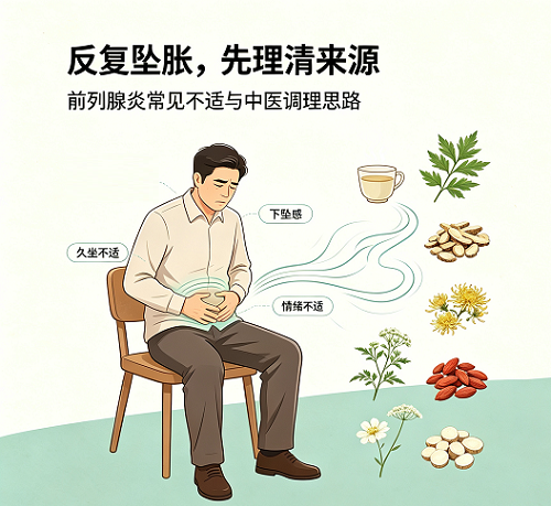 前列腺炎小腹坠胀，中药如何帮你缓解?